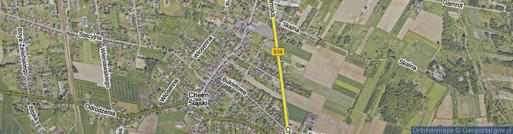 Zdjęcie satelitarne Owocowa ul.